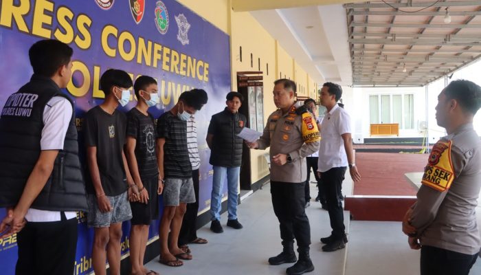 Pelarian Berakhir! Empat Pelaku Penganiayaan di Ponrang Ditangkap Polres Luwu
