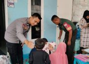 Dukung Pencegahan Stunting, Bhabinkamtibmas Kelurahan Banggae Dampingi Kegiatan Posyandu
