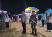 Personel Polsek Mambi Monitoring dan Pengamanan Pasar Malam di Mambi