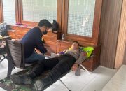 Personel Polres Majene Ikuti Donor Darah dalam Rangka HUT ke-79 Persit Kartika Chandra Kirana