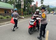 Ops Keselamatan Pallawa 2025 Melalui Jumat Berkat, Polres Tator Berbagi Makanan