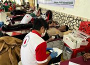 HUT Persit Ke-79, Polres Tator Turut Serta Dalam Aksi Donor Darah