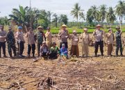 Kapolsek Pitumpanua Polres Wajo Tanam Jagung Bersama Warga Guna Dukung Ketahanan Pangan