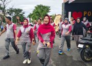 Kabag SDM Polres Pinrang Pimpin Olahraga Pagi untuk Jaga Kebugaran Personel