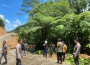 Kapolsek Tabulahan Lakukan Pengecekan Proyek Jalan Poros Periangan-Tabulahan