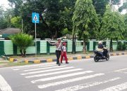 Berikan Rasa Aman Pengguna Jalan, Personel Satlantas Polres Majene Gelar Commander Wish