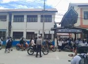 Satlantas Polres Mamasa Gelar Pengaturan Lalu Lintas di SMP Negri 1 Mamasa