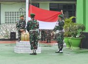 Upacara Pengibaran Bendera di Kodim 1420/Sidrap Berlangsung Khidmat, Dandim Tekankan Disiplin dan Target Pengadaan Beras