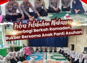 Polres Pelabuhan Makassar Berbagi Berkah Ramadan, Bukber Bersama Anak Panti Asuhan