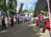 Polres Tana Toraja Kawal Kedatangan dan Amankan Ibadah Syukuran Bupati dan Wakil Bupati Terpilih