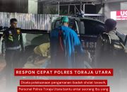 Respon Cepat Polres Toraja Utara Bantu Antar Seorang Ibu yang akan Melahirkan ke Rumah Sakit