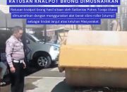 Tindak Lanjuti Keluhan Masyarakat, Ratusan Knalpot Brong Dimusnahkan Satlantas Polres Toraja Utara