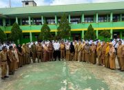 IPDA Azriel Munandar Bertindak Sebagai Pembina Upacara di SMPN 1 Panca Rijang