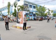 Kapolres Majene Pantau Pengamanan Jalur Sekitar Stadion Prasamya Mandar Jelang Berbuka Puasa
