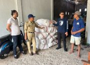 Tipidter Polres Barru Lakukan Pengawalan dam Pengawasan Distribusi Bantuan Benih Padi Nasional