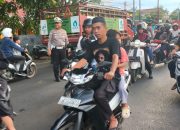 Satlantas Polres Bone Kawal Dan Amankan Unjuk Rasa Jaga Kamseltibcar Lantas