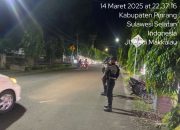 Patroli Blue Light Sat Samapta Polres Pinrang Jaga Kondusifitas Kamtibmas