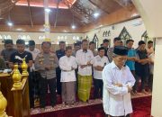 Polres Majene Bersama Warga, Gelar Shalat Ghoib untuk Tiga Anggota Polri yang Gugur di Way Kanan, Lampung