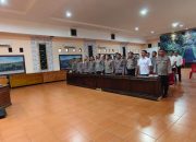Polres Pinrang Ikuti Zoom Meeting Commander Wish Kapolda Sulsel