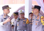 Kapolres Majene Dampingi Kapolda Sulbar Kontrol Pos Pengamanan Operasi Ketupat Marano 2025