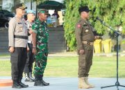 Bupati, Kapolres Bersama Dandim 1406 Pimpin Apel Kesiapan Pam Malam Takbiran Idul Fitri 1446 H/ 2025 M