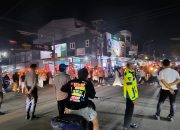 Polres Majene Terjunkan Puluhan Personel untuk Amankan Pawai Obor Malam Takbiran