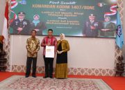 Kapolres Bone Hadiri Acara Pisah Sambut Dandim 1407/Bone di Baruga Lateya Riduni
