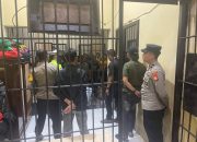 Kasat Tahti Bersama Pawas Polres Wajo Cek Kondisi Ruang Tahanan
