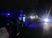 Antisipasi Pelanggaran Lalu Lintas dan Kriminalitas Malam Hari, Satlantas Polres Majene Gelar Patroli Blue Light