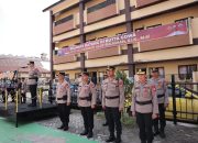 Polres Gowa Gelar Upacara Serah Terima Jabatan Pejabat Utama dan Kapolsek