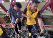 Kapolres Jeneponto Pimpin Kerja Bakti Bersihkan Lingkungan Mako