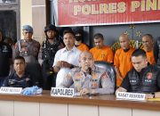 Konferensi Pers Hasil Pengungkapan Tindak Pidana di Wilayah Hukum Polres Pinrang