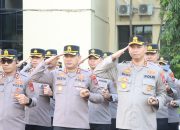 Kapolres Sidrap Ikuti Apel Pagi Gabungan Bersama Jajaran Polda Sulsel