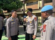 Usai Pimpin Apel, Kapolres Gowa Periksa Sikap Tampang dan Kelengkapan Surat Personel