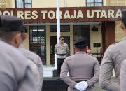 3 Pejabat Berganti, AKBP Stephanus Luckyto Pimpin Upacara Sertijab di Lingkungan Polres Toraja Utara