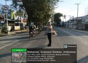 Personil Sat Lantas Polres Takalar Laksanakan Pengaturan Lalulintas di Pagi Hari