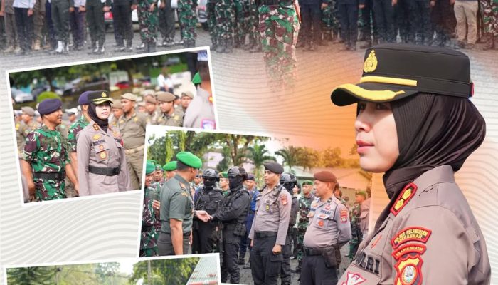 Kapolres Pelabuhan Makassar Hadiri Apel Gelar Pasukan Pengamanan VVIV Kungker Ibu Wapres