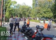 Personil Sat Lantas Polres Takalar Lakukan Pengamanan Car Free Day