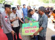 Kapolres Bone Hadiri Penyerahan Bantuan Alsintan dalam Program 100 Hari Kerja Bupati Bone