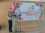 Polres Gowa Gelar Operasional dan Anev Bulanan Gangguan Kamtibmas Tahun 2025