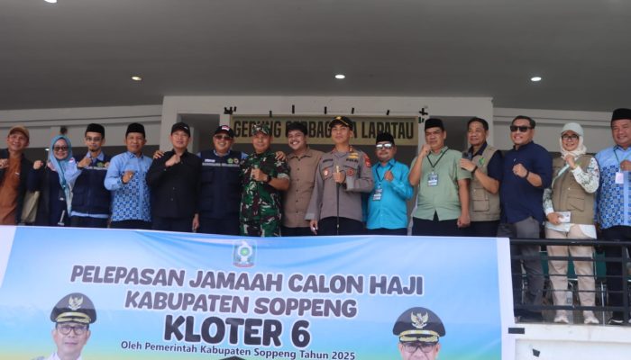 Kapolres Soppeng Hadiri Pemberangkatan Jamaah Calon Haji Tahun 2025