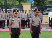 Polres Maros Gelar Upacara Kenaikan Pangkat Pengabdian Personel