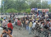 Aksi Lanjutan Tambang Pasir Karossa, Polda Sulbar Perketat Pengamanan di Kantor Gubernur