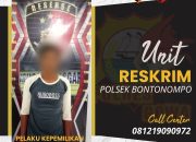 Polsek Bontonompo Tangkap Pria Bawa Badik Tanpa Izin di Bontonompo Selatan