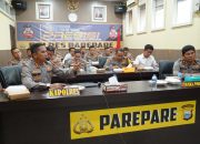 Kapolres Parepare Pimpin Anev Gangguan Kamtibmas, Tegaskan Penindakan Premanisme dan Pemberatasan Penyakit Masyarakat