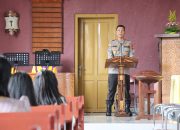 Minggu Kasih, Kapolres Tator Beri Pesan Kamtibmas di Gereja Jemaat Bukit Sion Makale