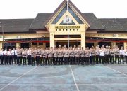 Kapolres Takalar Pimpin Upacara Pelepasan dan Pemberian Penghargaan 10 Bintara Remaja Gelombang II T.A 2024