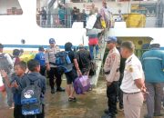 Sat Polair Polres Majene Maksimalkan Pengamanan Pemberangkatan KM. Sabuk Nusantara 93 di Pelabuhan Palipi