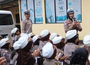 Jangan Ngebut Ayah, Nanti Dicubit! Pesan Lucu Anak TK Saat Belajar di Polres Luwu