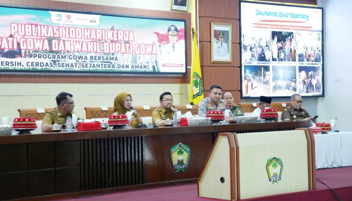 Kapolres Gowa Hadiri Publikasi 100 Hari Kerja Bupati dan Wakil Bupati Gowa